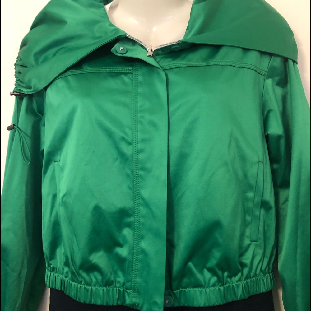 Kenneth Cole Kelly Green Satin L/S Jacket